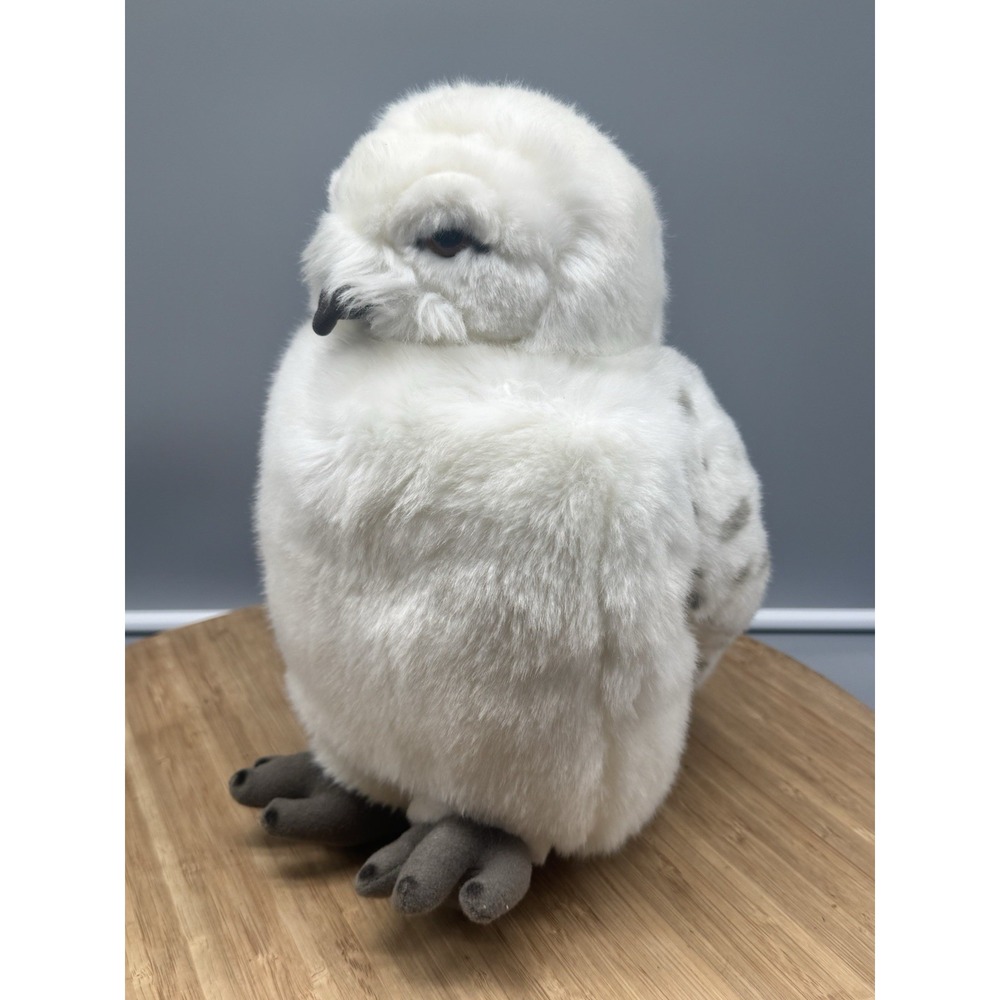 Wizarding World Of Harry Potter Owl Hedwig Hand Puppet Swivel Head Plush Toy 11"